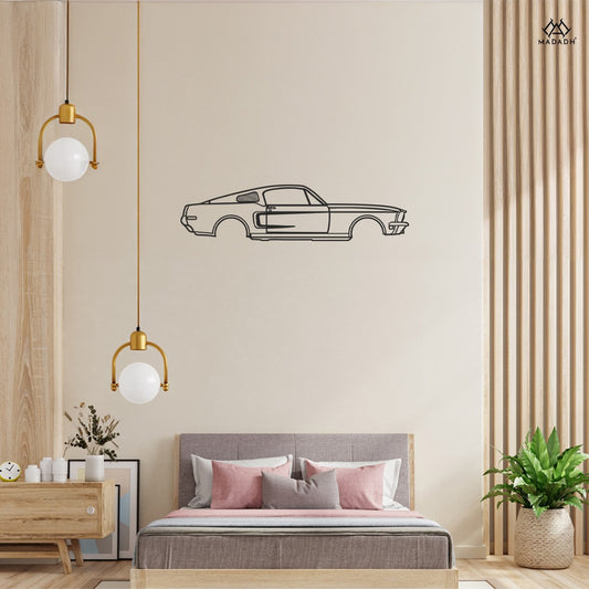 Mustang GT390 Metal Car Decor - Madadh Wall Art